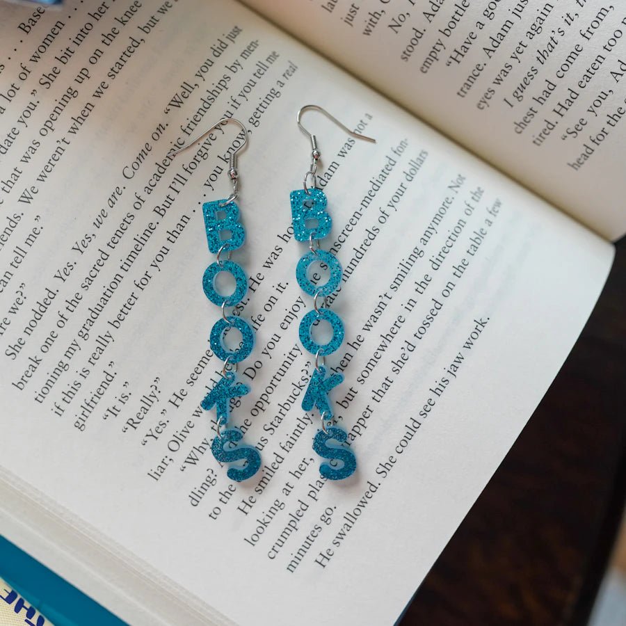 Books Acrylic Earrings