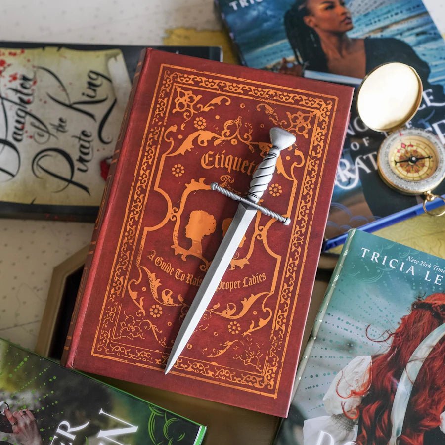 Daughter of the Pirate King Secret Book Replica with Letter Opener is a book that contains a dagger-shaped letter opener