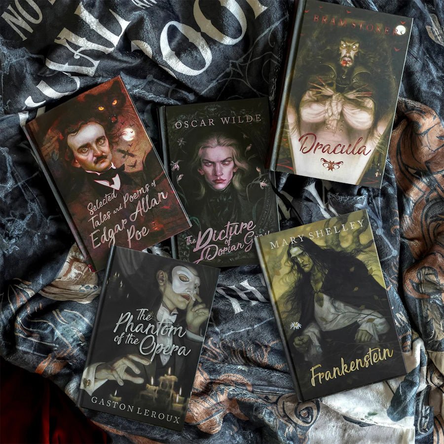 Gothic Horror Collection 5 Book Bundle including 5 special edition books with haunting artwork, designed page edges, and more