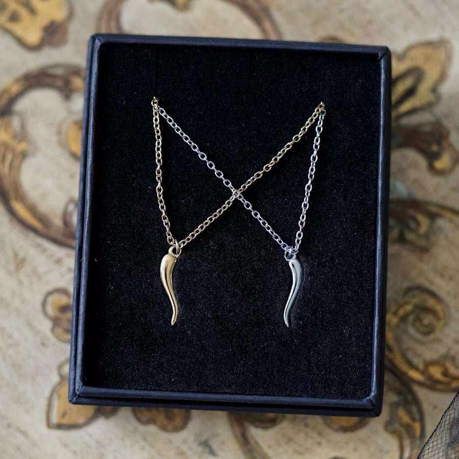 Kingdom of the Wicked Cornicello Best Friend Necklace Set