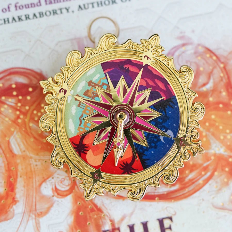 The Stardust Thief Compass Enamel Pin