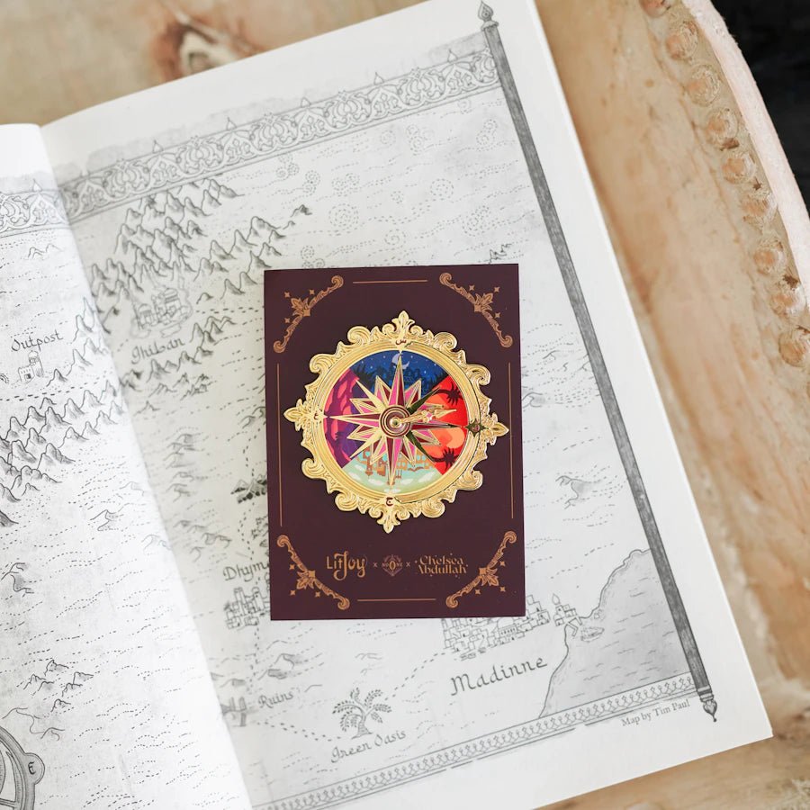 The Stardust Thief Compass Enamel Pin