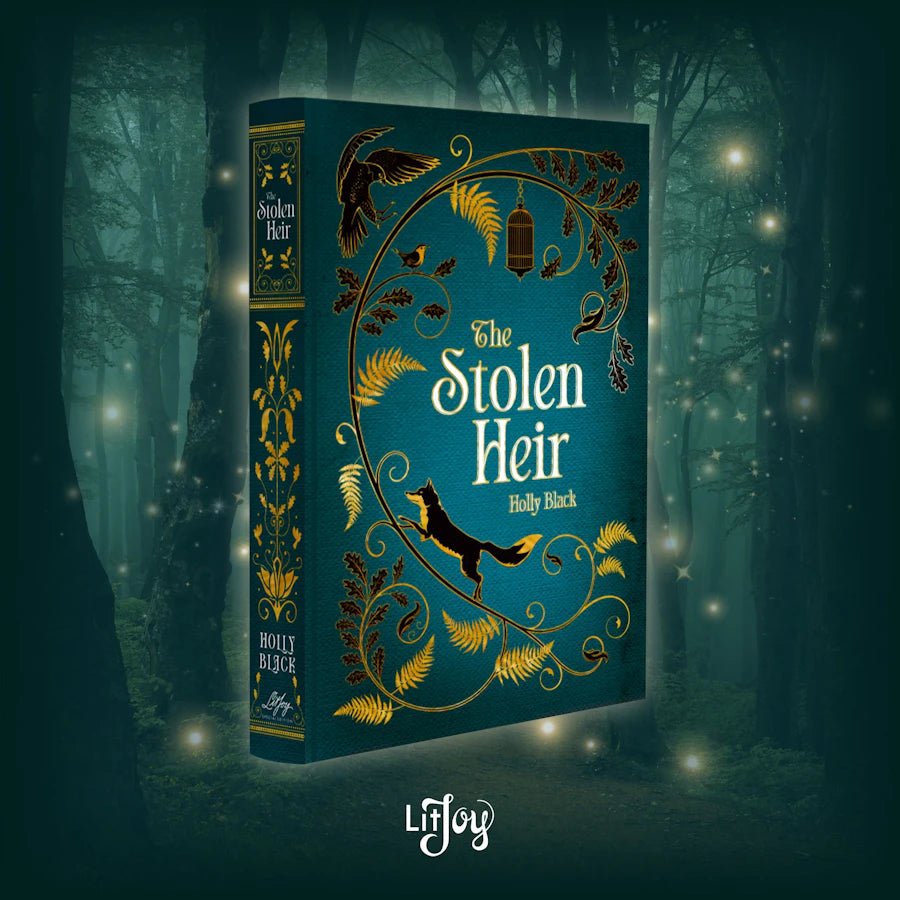 The Stolen Heir Annotated Special Edition has a gorgeous Wibalin cover with intricate foiled design and gilded page edges.