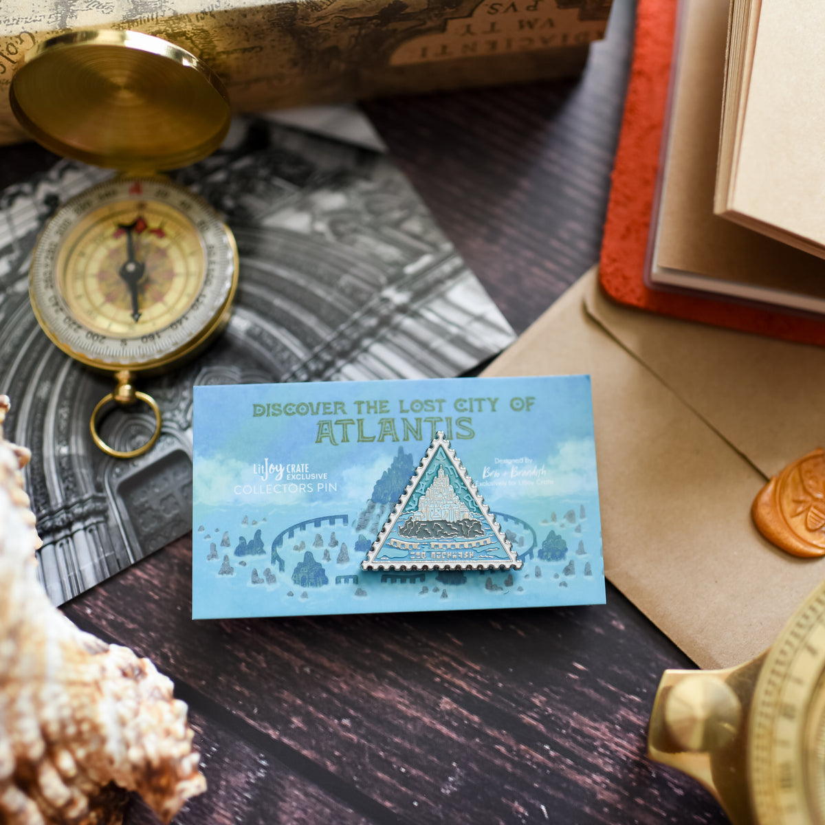 ENAMEL PIN - Atlantis from LitJoy Crate | Collectibles &amp; Gifts for Booklovers