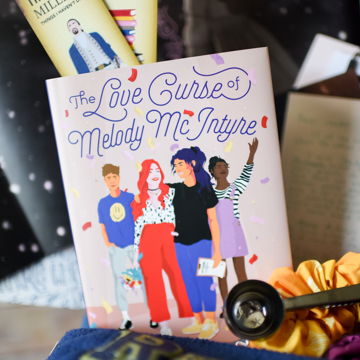 Close-up of The cover of The Love Curse of Melody McIntyre