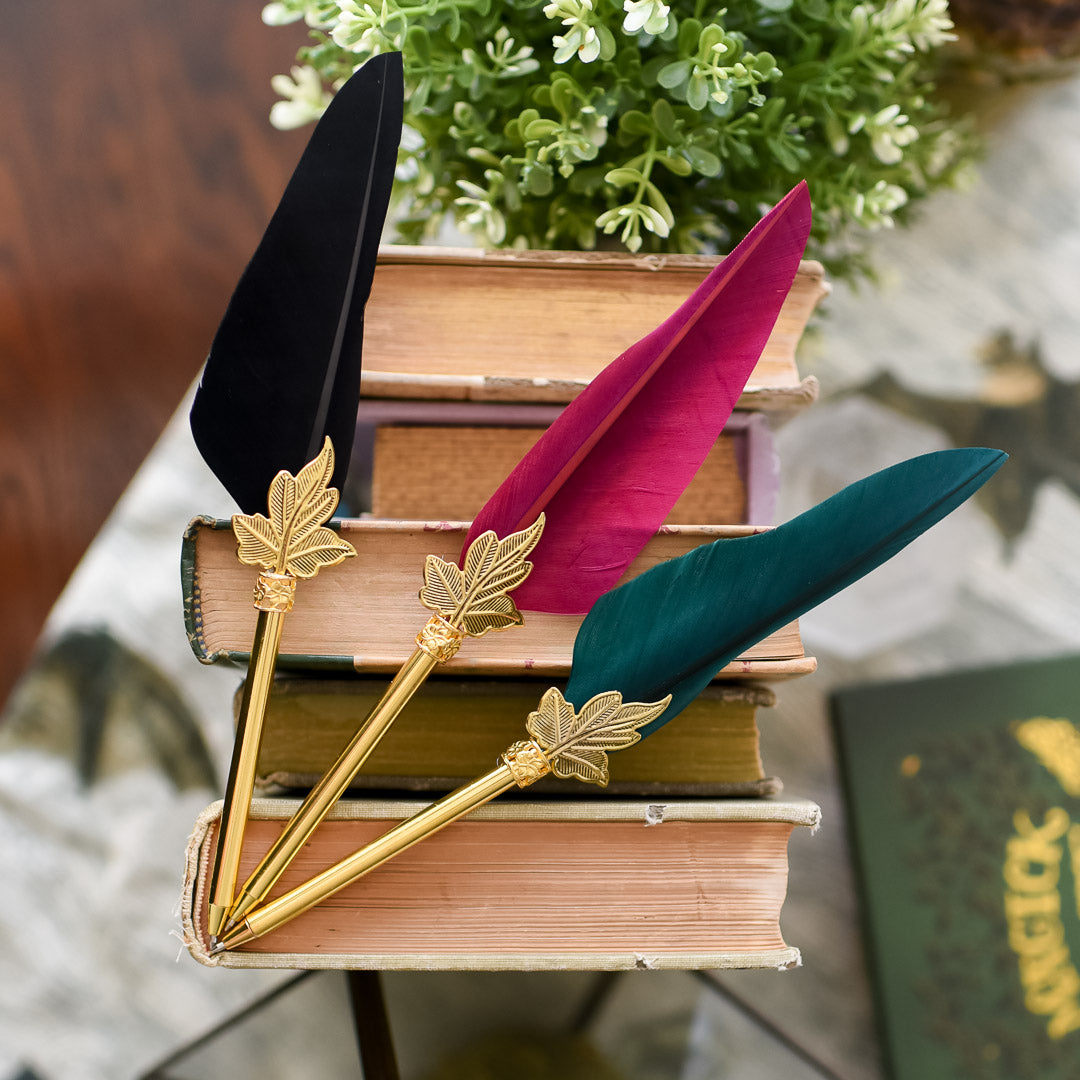 Feather Quill Pen  Three Colors! - LitJoy Crate