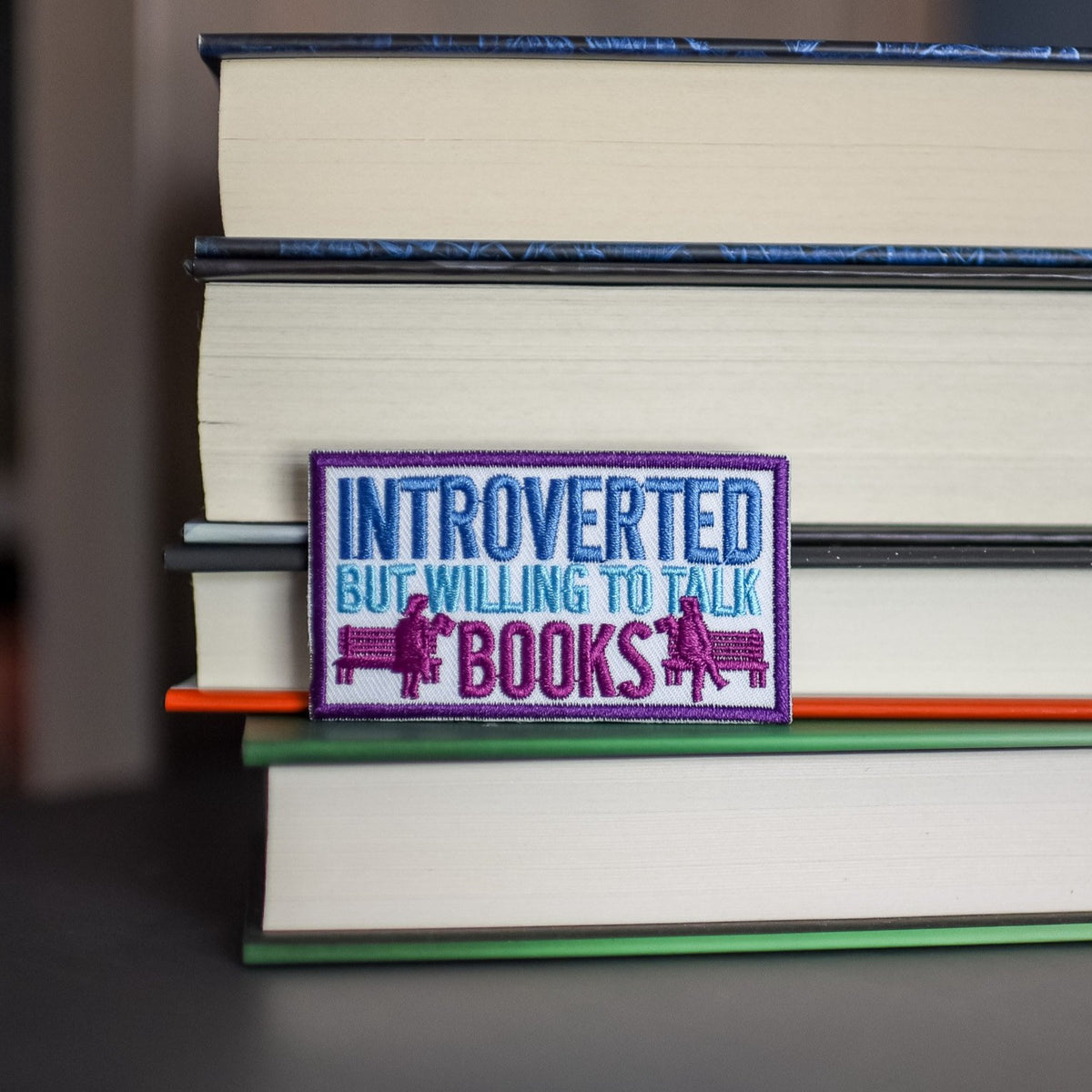 PATCH - Introvert But Willing to Talk About Books from LitJoy Crate | Collectibles &amp; Gifts for Booklovers