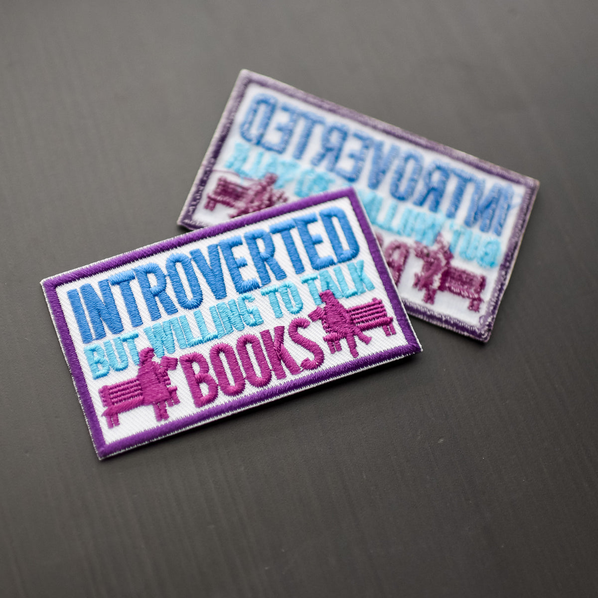 PATCH - Introvert But Willing to Talk About Books from LitJoy Crate | Collectibles &amp; Gifts for Booklovers