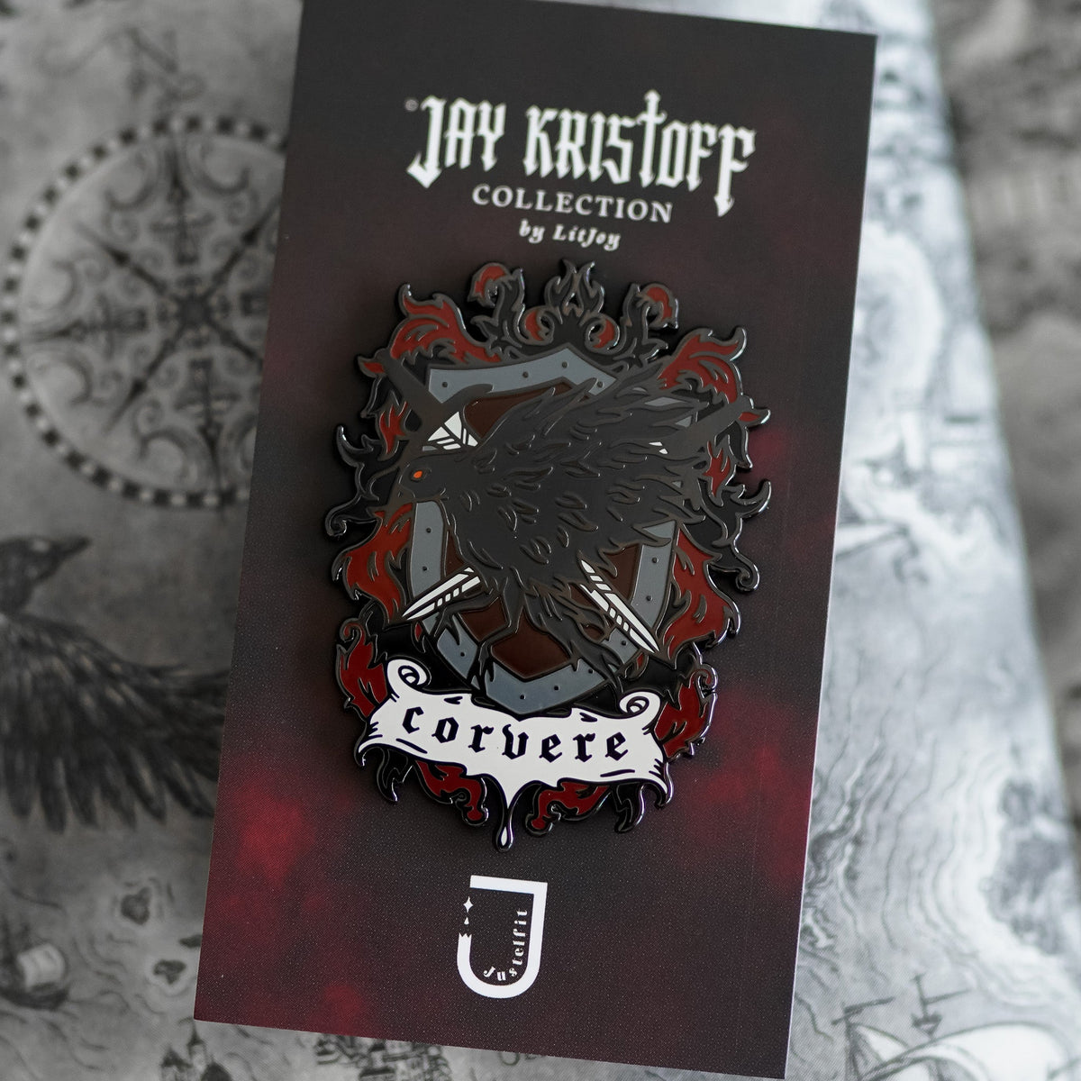 Corvere Family Pin from LitJoy Crate | Collectibles &amp; Gifts for Booklovers
