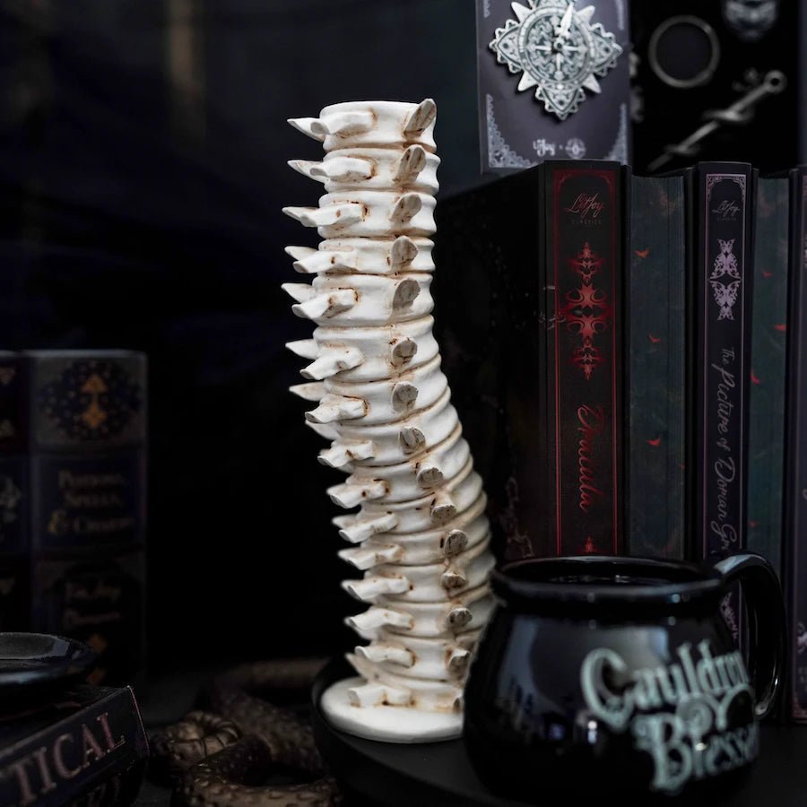 Spine Candle Holder  Spooky Halloween Decor - LitJoy Crate