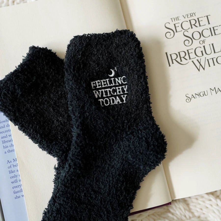 The Very Secret Society of Irregular Witches Fuzzy Socks - LitJoy